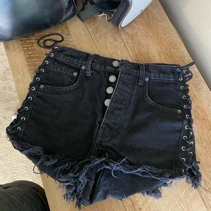 Black CARMAR High Waist Jean Shorts -Size 25